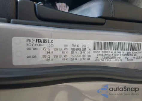 2015 Jeep Grand Cherokee Laredo from USA, damaged, VIN 1C4RJEAG5FC218620